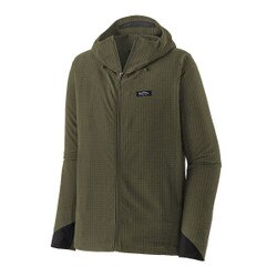 Patagonia R1 TechFace Fitz Roy Trout Hoody Men's in Basin Green